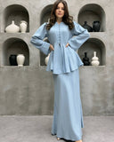 Ruffled Button Placket Dress for Women