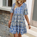 Airy Summer Dress for Curvy Figures with Fun Print