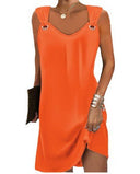 Unique Strap Design Women's Dress