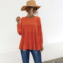 Ruffled Women's Blouse with Flowy Design