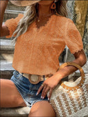Eyelet Embroidered Women's Blouse for All Occasions
