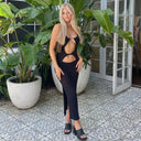 Stylish Women's Cut-Out Bodycon Dress