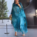 Stunning Women's Kaftan Dress with Vibrant Print