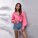 Chic Women's Balloon Sleeve Blouse in Quality Fabric