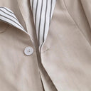 Chic Linen Blazer Jacket for Women