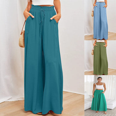 Women's Maxi Skirt with Pockets and Stretchy Waist