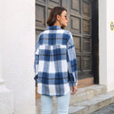 Stylish Women's Checked Blouse
