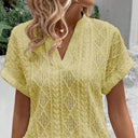 Stylish Women's Short Sleeve Blouse