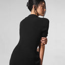 Chic Polo Collar Knit Dress for Women