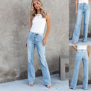 Women's High Waist Vintage Flared Jeans with Gentle Leg Widths