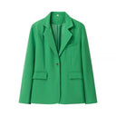 Chic Women's Blazer Jacket with Structured Design and Utility Pockets
