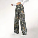 Stylish Women's Camouflage Palazzo Pants with Elastic Waistband