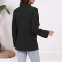 Chic Women's Blazer with Striped Sleeves and Classic Design