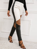 Chic Women's Faux Leather Trousers