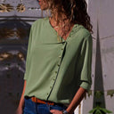 Chic Women's Button-Up Blouse for Effortless Style