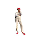 Women's Stylish Jumpsuit with Utility Pockets and Zipper