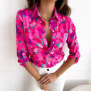 Floral Accent Women's Blouse for Effortless Style