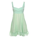Women's Flared Summer Dress with Spaghetti Straps