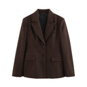 Chic Blazer Jacket with Structured Design and Ample Pockets