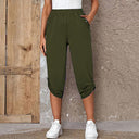 Stylish Women's Culotte Pants with Button Accents