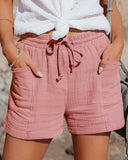 Stylish Women's Summer Shorts with Elastic Waist and Pockets