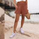 Chic High-Waisted Button Detail Shorts for Women