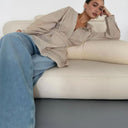 Chic Women's Blouse with Stylish Belt