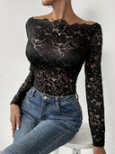 Romantic Long Sleeve Lace Top for Women