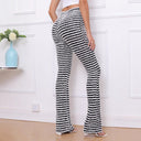 High-Waisted Striped Women's Pants: Stylish & Chic Design