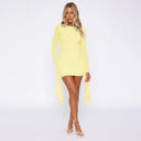 Chic Asymmetrical Hem Wrap Dress for Women