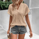 Stylish Women's Short Sleeve Blouse