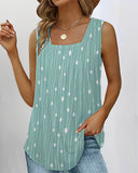 Women's Draped Sleeveless Blouse - Chic Style