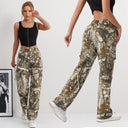 Chic Camouflage Cargo Pants with Side Pockets