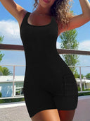 Stylish Women's Sleeveless Knit Dress with Pockets