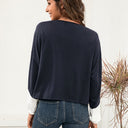 Color Block Round Neck T-Shirt for Women