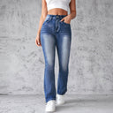 Chic High-Waisted Bootcut Jeans for Women