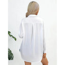 Chic Long-Sleeved Cotton Blouse for Women