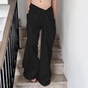 Chic High-Waist Palazzo Pants with Pleats for Women
