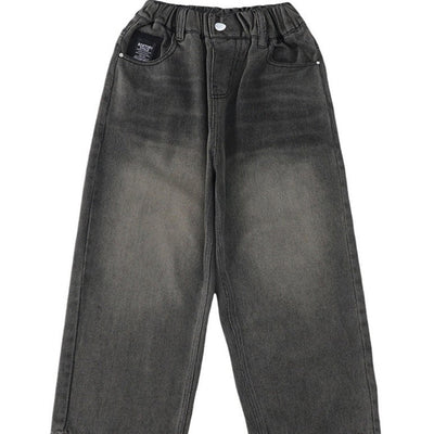 Stylish High-Waist Women's Jeans with Elastic Waistband