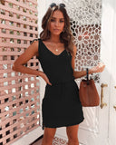 Adjustable Strap Summer Dress with Side Slits