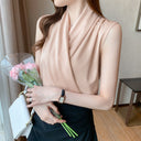 Chic Women's Wrap Blouse in Stylish Design
