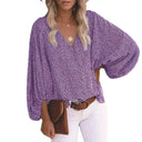 Floral Wide Sleeve Women's Blouse