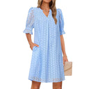 Floral Dress with Chic Cut-Out Design for Women