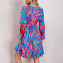 Chic Women's Wrap Dress with Joyful Print