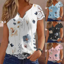 Floral Lace Accent Women's Blouse