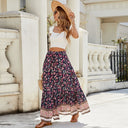 Colorful Ruffle Long Skirt for Women