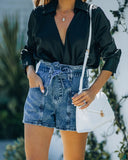 High-Waisted Denim Shorts for Women