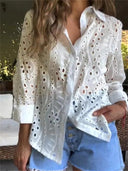 Chic Cut-Out Blouse for Women