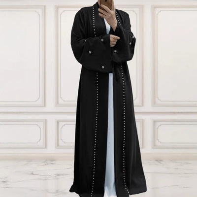 Women's Kimono with Pearl Accents and Relaxed Fit