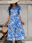 Floral Ruffle Summer Dress for Women